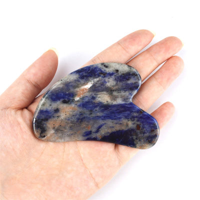 75*50mm Rosa Cuarzo Jade Piedra Bian Escultura Corazón Gua Sha Facial Escultura Herramienta para Cuello Volte hombro Masaje Antienvejecimiento