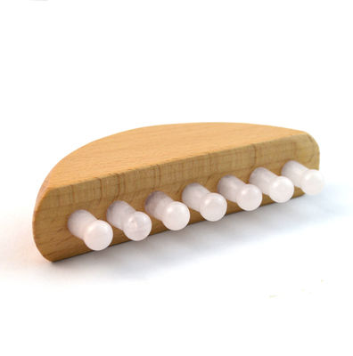 Peinado de masaje de cabello Meridiano de Guasha de madera de cuarzo rosa de jade Peinado de masaje de cabello con función de Gua Sha
