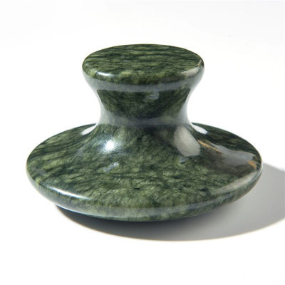 DisponibleD verde oscuro Xiuyan Jade hongo Gua Sha herramienta para la curación del cuerpo y la terapia energética