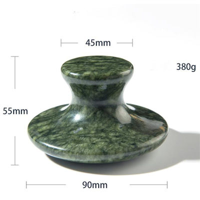 DisponibleD verde oscuro Xiuyan Jade hongo Gua Sha herramienta para la curación del cuerpo y la terapia energética