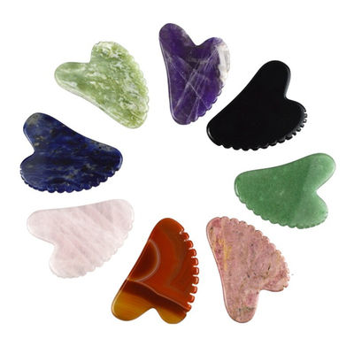 2024 Llegadas Forma de corazón natural Xiuyan Jade Gua Sha Scraping Board La herramienta de masaje definitiva para la relajación de todo el cuerpo