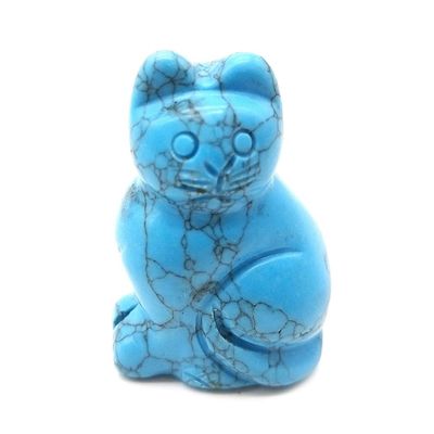 Figura de gato de ágata tallada a mano en estilo Feng Shui para curación y decoración de animales