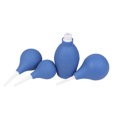 Enema de PVC azul Bulbo Ducha Jeringuilla de colon limpiador Kit médico para duchas anales Duchas vaginales Hombres Mujeres