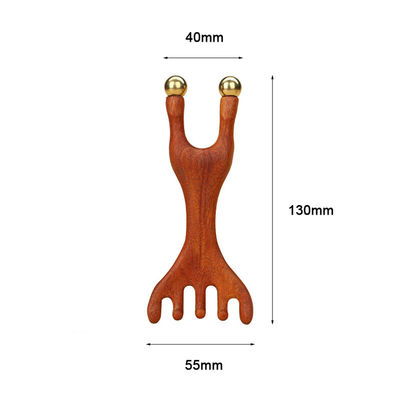Cuello de la cabeza Meridiano Masajista Cabeza Gua Sha Peinado de masaje para contorno y levantamiento de rasgos faciales