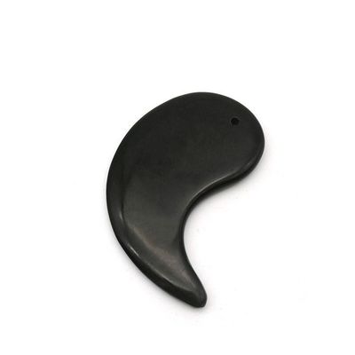 Revitaliza tu cuerpo con la herramienta de masaje de raspado de piedra negra Bian Gua Sha