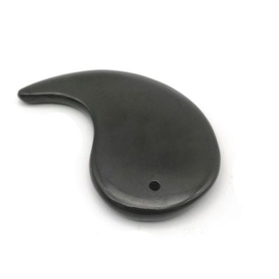 Revitaliza tu cuerpo con la herramienta de masaje de raspado de piedra negra Bian Gua Sha