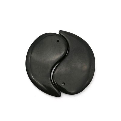Revitaliza tu cuerpo con la herramienta de masaje de raspado de piedra negra Bian Gua Sha