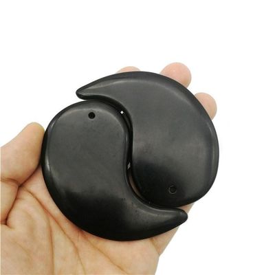 Revitaliza tu cuerpo con la herramienta de masaje de raspado de piedra negra Bian Gua Sha