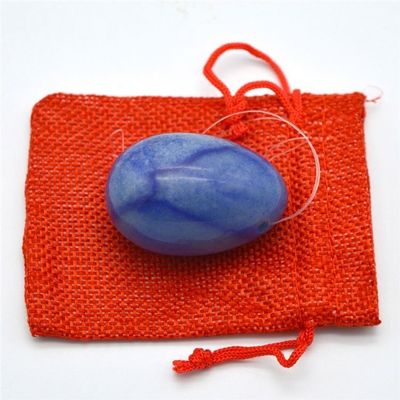 Huevos de masaje Yoni Aventurine Azul Estilo de arte popular para mujeres Conjunto de refuerzo de Kegel