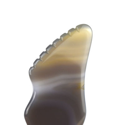 Equipo de masaje de músculos del cuerpo de moda Agate Blanco Gua Sha tabla de raspado para el cuidado personal y el cuidado del cuerpo