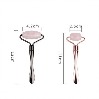 Logotipo personalizado DisponibleD Dispositivo de belleza de levantamiento facial de metal para el cuidado de la belleza y juego de rodillos de jade