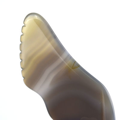 Equipo de masaje de músculos del cuerpo de moda Agate Blanco Gua Sha tabla de raspado para el cuidado personal y el cuidado del cuerpo