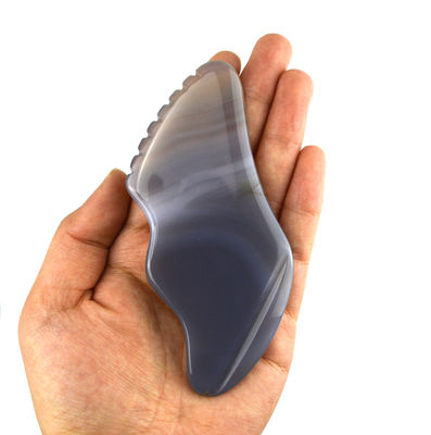 Equipo de masaje de músculos del cuerpo de moda Agate Blanco Gua Sha tabla de raspado para el cuidado personal y el cuidado del cuerpo