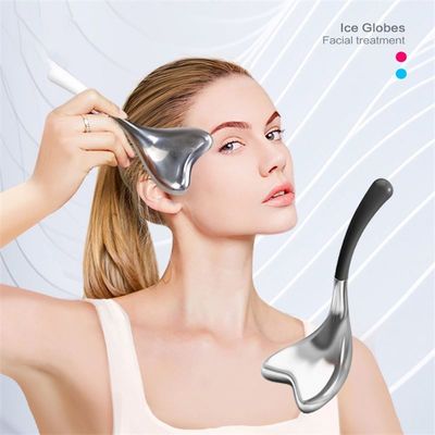 Acero inoxidable certificado ISO9001 y material de PP Globo de hielo para masaje facial Roller de cryo para enfriamiento