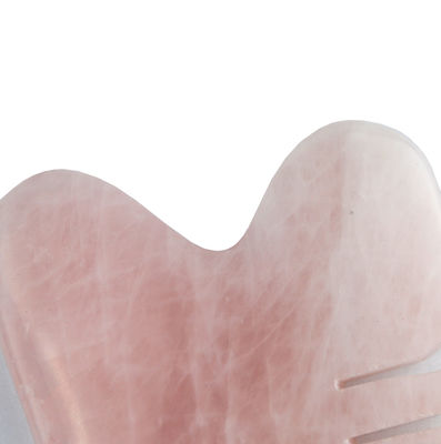 Masaje de la cabeza Rosa Cuarzo Gua Sha Peinado para el cabello Herramienta para el cuidado personal de la piel Spa Elevación facial
