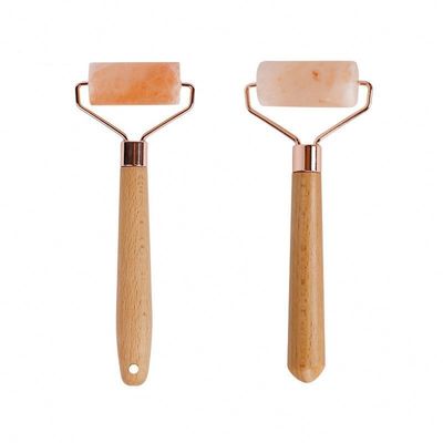 16.5*6.4*2.3cm Roca natural del Himalaya Sal de Jade Roller Facial para el levantamiento facial y la eliminación de arrugas