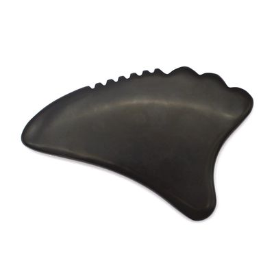 Herramienta Gua Sha Masajeador Facial Piedra Bian Cara ecológica 105*77mm 114*74mm 2 Pcs AKBS-030 para drenaje linfático facial