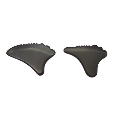 Herramienta Gua Sha Masajeador Facial Piedra Bian Cara ecológica 105*77mm 114*74mm 2 Pcs AKBS-030 para drenaje linfático facial