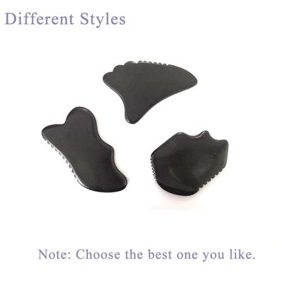 Herramienta Gua Sha Masajeador Facial Piedra Bian Cara ecológica 105*77mm 114*74mm 2 Pcs AKBS-030 para drenaje linfático facial