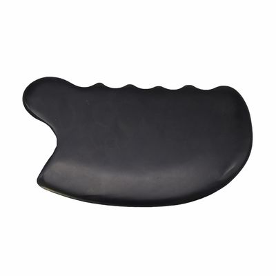 Piedra Bian Negro Pura Natural Gua Sha Masaje Facial Cosmético Lift Aprieta la Piel Masajeador Facial de Todo el Cuerpo