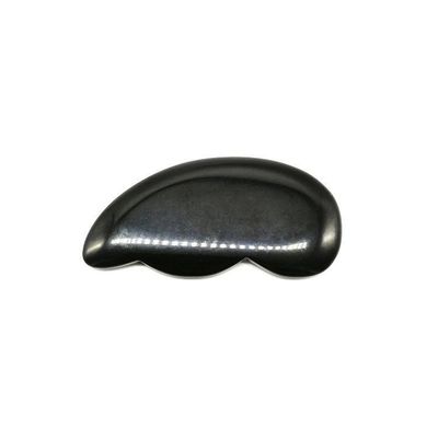 Masaje facial y raspado corporal 9.5*5*0.5 con piedra negra de obsidiana gua sha