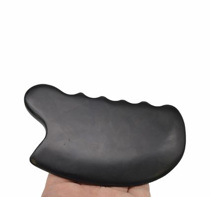 Piedra Bian Negro Pura Natural Gua Sha Masaje Facial Cosmético Lift Aprieta la Piel Masajeador Facial de Todo el Cuerpo