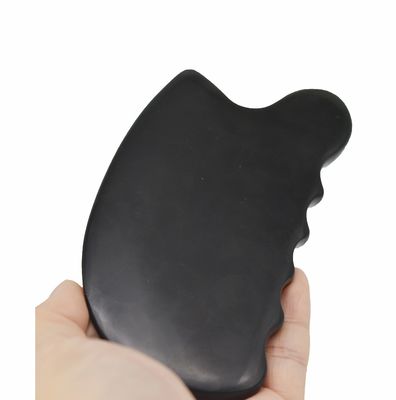 Piedra Bian Negro Pura Natural Gua Sha Masaje Facial Cosmético Lift Aprieta la Piel Masajeador Facial de Todo el Cuerpo