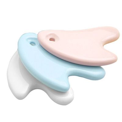 Herramienta de masaje corporal Cerámica Facial Gua Sha Tabla para el cuidado de la piel facial y tratamiento de acupuntura