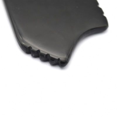 Piedra Bian Negro Gua Sha raspado Masajista Conjunto de herramientas para el cuerpo natural y el rendimiento