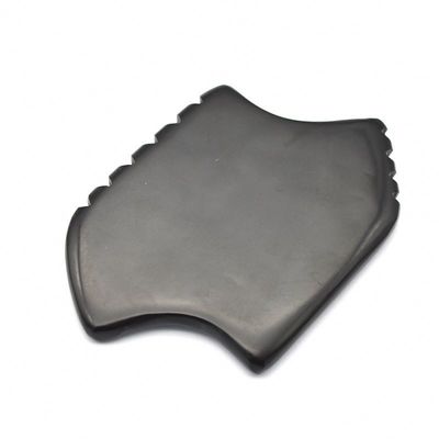 Piedra Bian Negro Gua Sha raspado Masajista Conjunto de herramientas para el cuerpo natural y el rendimiento