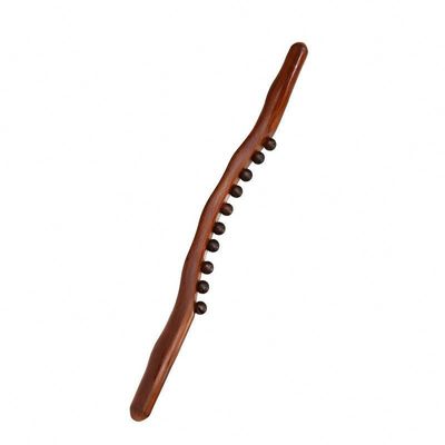 400 g/pc Carbonizado madera de haya cuerpo Meridiano de dragado bastón de masaje de madera Gua Sha raspado herramienta de masaje