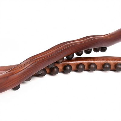 400 g/pc Carbonizado madera de haya cuerpo Meridiano de dragado bastón de masaje de madera Gua Sha raspado herramienta de masaje