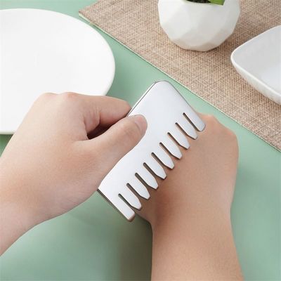 Masaje corporal y relajación del cuero cabelludo 304 acero inoxidable Gua Sha peine relajación del cuero cabelludo y crecimiento del cabello cabeza Gua Sha herramienta de masaje