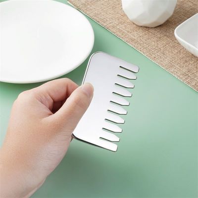 Masaje corporal y relajación del cuero cabelludo 304 acero inoxidable Gua Sha peine relajación del cuero cabelludo y crecimiento del cabello cabeza Gua Sha herramienta de masaje