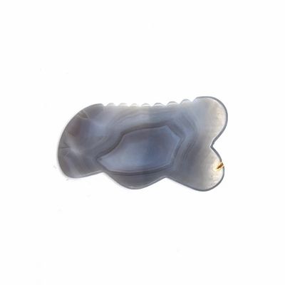 Agate natural hecha a mano Gua Sha raspado herramienta de masaje para la acupuntura tradicional curación