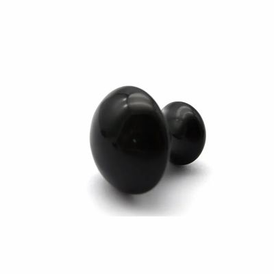 Natural Negro Obsidiano hongo Gua Sha Piedra de masaje de belleza para el cuidado del rostro y el cuerpo