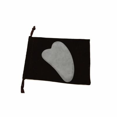 Herramienta portátil de Gua Sha hecha de jade blanco para un masaje muscular y cuidado de la belleza eficaces