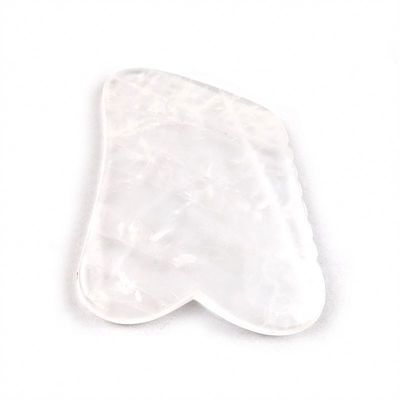 Herramienta de masaje facial Quarzo claro Herramienta de raspado Gua Sha para SPA y tratamiento de acupuntura