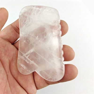 Herramienta de masaje facial Quarzo claro Herramienta de raspado Gua Sha para SPA y tratamiento de acupuntura