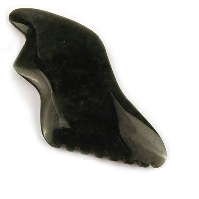 Nefrito natural Gua Sha Masajeador facial con certificado Sí Logotipo personalizado Herramientas de masaje facial de spa
