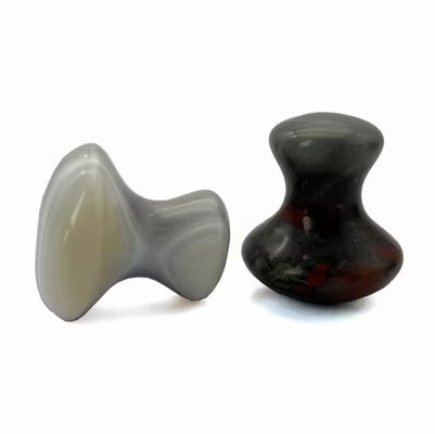 2024 Piedra de sangre Piedra de jade Piedra Guasha Hongo Piedra de masaje Piedra Gua Sha Herramienta facial La solución perfecta para reducir las líneas finas