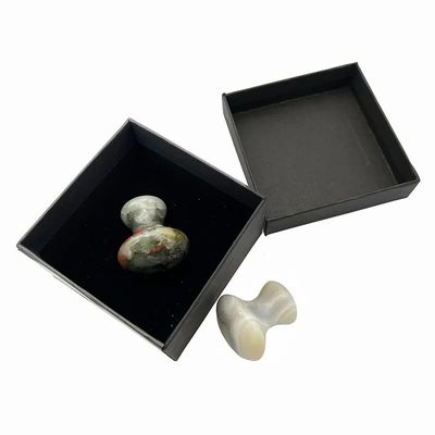 2024 Piedra de sangre Piedra de jade Piedra Guasha Hongo Piedra de masaje Piedra Gua Sha Herramienta facial La solución perfecta para reducir las líneas finas