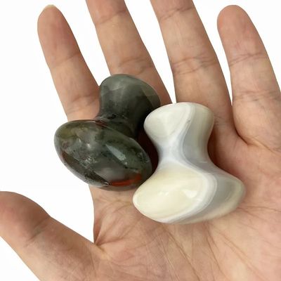 2024 Piedra de sangre Piedra de jade Piedra Guasha Hongo Piedra de masaje Piedra Gua Sha Herramienta facial La solución perfecta para reducir las líneas finas