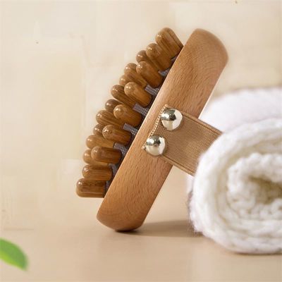 Área de masaje Cuerpo completo de madera Cuerpo meridiano de masaje Cepilla de masaje Gua Sha Peinado de masajeador con bolsa de aire para peinado de masaje de cuero cabelludo