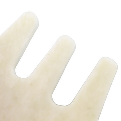 Masajeador de cabeza de spa chino natural blanco Xiuyan Jade Gua Sha Peinado de raspado para 2024 Herramientas de masaje de tendencia