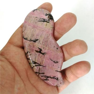 Cuidado de la Salud del Cuerpo Masaje Esencial Rhodochrosite Natural Gua Sha Mascarilla de raspado para la función de cuidado de la salud