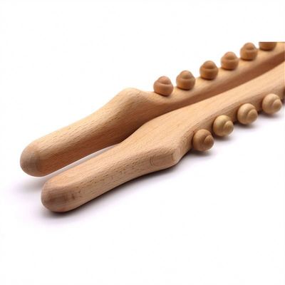 Bastón de masaje de raspado de Gua Sha de madera para movilización de tejidos blandos de todo el cuerpo y herramienta de masaje de dragado meridiano