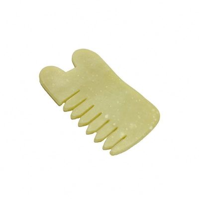 Cuidado de la salud del cuerpo Masaje Natural Xiu Yan Jade Stone raspado Guasha Peinado Cabello Facial Cuero cabelludo Gua Sha Cepillado Herramientas para la cabeza
