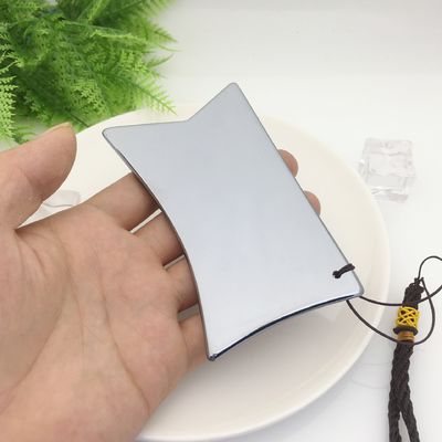 Terahertz Placa de raspado herramienta de masaje Gua Sha Guasha tabla para masajeador de cuerpo de espalda cuerpo con logotipo personalizado y plata