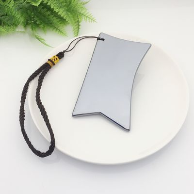 Terahertz Placa de raspado herramienta de masaje Gua Sha Guasha tabla para masajeador de cuerpo de espalda cuerpo con logotipo personalizado y plata